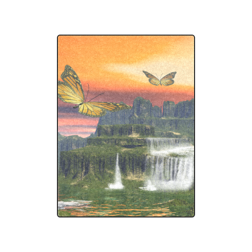 Fantasy world with butterflies Blanket 50"x60"