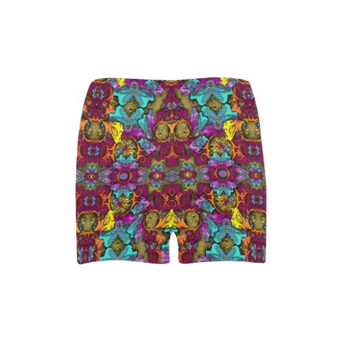 Fantasy rainbow flowers in a environment of calm Briseis Skinny Shorts (Model L04)