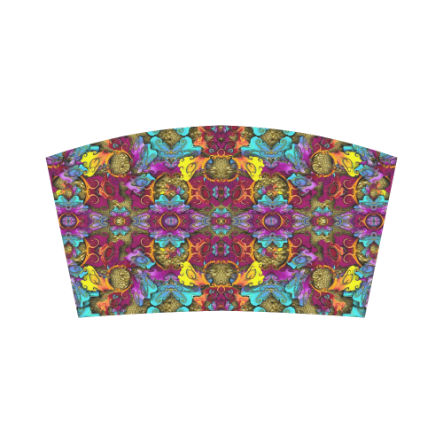 Fantasy rainbow flowers in a environment of calm Bandeau Top