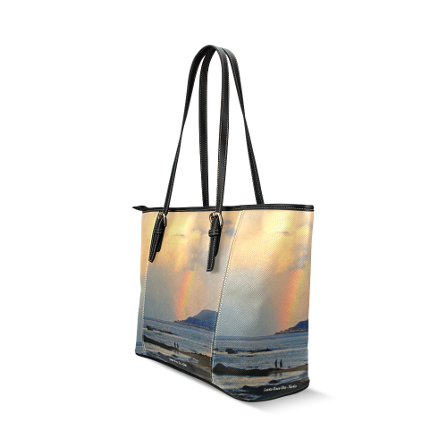 Rainbow Walk Leather Tote Bag/Large (Model 1640)