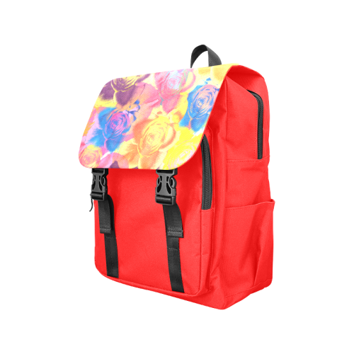 Roses Casual Shoulders Backpack (Model 1623)