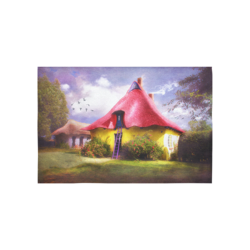 Fairy House Cotton Linen Wall Tapestry 60"x 40"
