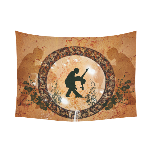 Dancing couple Cotton Linen Wall Tapestry 80"x 60"