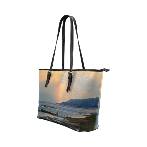 Rainbow Walk Leather Tote Bag/Small (Model 1651)