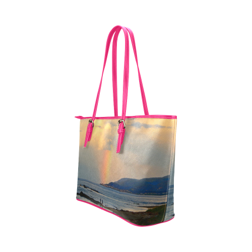 Rainbow Walk Leather Tote Bag/Large (Model 1651)
