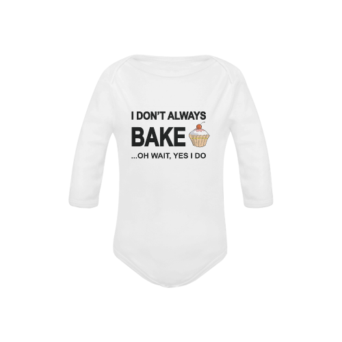 I don't always bake oh wait yes I do! Baby Powder Organic Long Sleeve One Piece (Model T27)