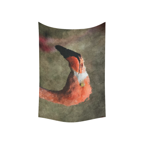 animal art studio 26516 flamingo Cotton Linen Wall Tapestry 60"x 40"