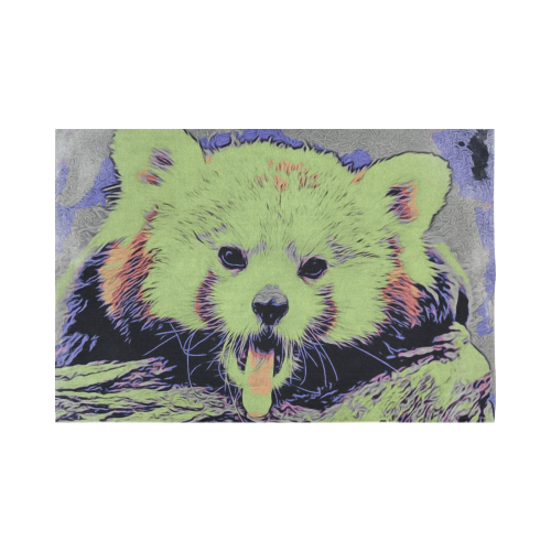 Art Studio 12216 yawning red panda Cotton Linen Wall Tapestry 90"x 60"