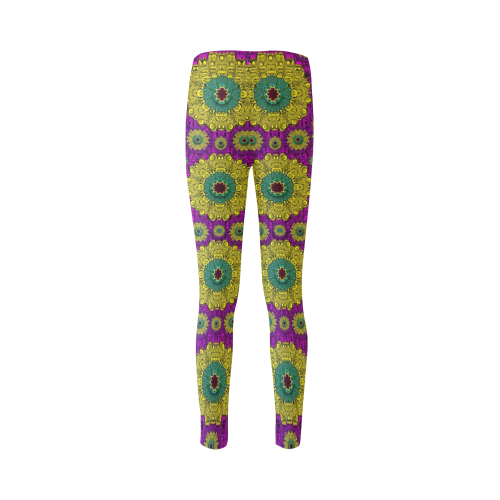 Sunroses mixed with stars in a moonlight serenad Cassandra Women's Leggings (Model L01)