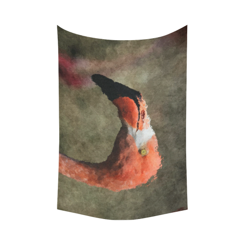 animal art studio 26516 flamingo Cotton Linen Wall Tapestry 90"x 60"