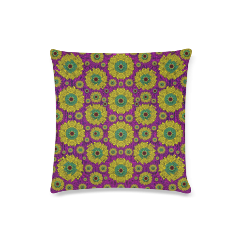 Sunroses mixed with stars in a moonlight serenad Custom Zippered Pillow Case 16"x16"(Twin Sides)