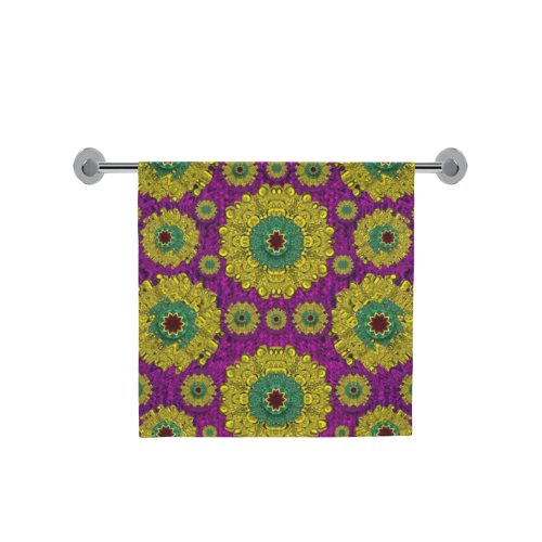 Sunroses mixed with stars in a moonlight serenad Bath Towel 30"x56"