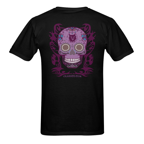 SKULL TRIBAL COLOR Men's T-Shirt in USA Size (Two Sides Printing)