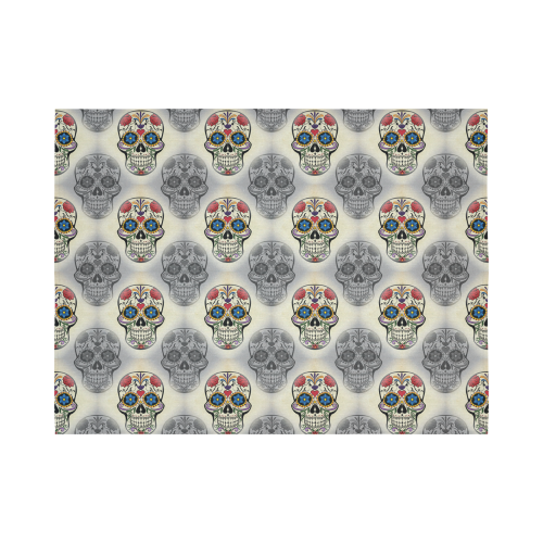 Skull20160601 Cotton Linen Wall Tapestry 80"x 60"