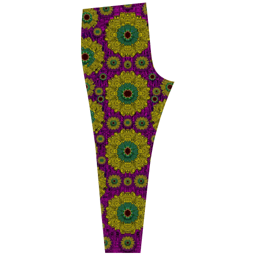 Sunroses mixed with stars in a moonlight serenad Cassandra Women's Leggings (Model L01)