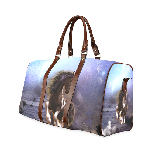 Wonderful horse Waterproof Travel Bag/Small (Model 1639)