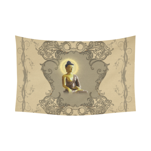 Buddha Cotton Linen Wall Tapestry 90"x 60"