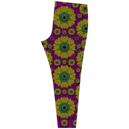 Sunroses mixed with stars in a moonlight serenad Cassandra Women's Leggings (Model L01)