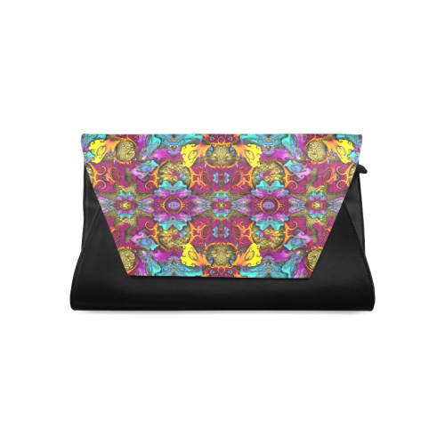 Fantasy rainbow flowers in a environment of calm Clutch Bag (Model 1630)