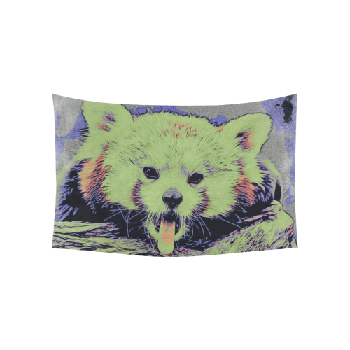 Art Studio 12216 yawning red panda Cotton Linen Wall Tapestry 60"x 40"
