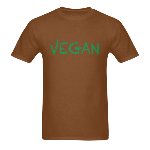 vegan Men's T-Shirt in USA Size (Two Sides Printing)