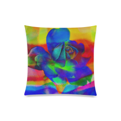 Psychedelic Rose Custom Zippered Pillow Case 20"x20"(One Side)