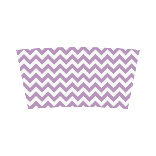 Purple Lilac and white zigzag chevron Bandeau Top