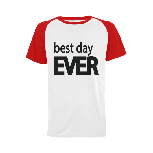 Best Day Ever Men's Raglan T-shirt (USA Size) (Model T11)