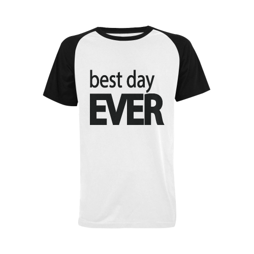 Best Day Ever Men's Raglan T-shirt (USA Size) (Model T11)