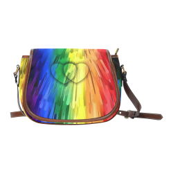 Pride Colors by Nico Bielow Saddle Bag/Large (Model 1649)