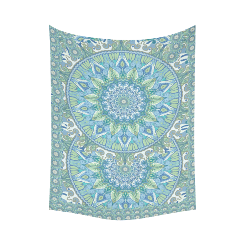 boho-mandala 5 Cotton Linen Wall Tapestry 80"x 60"