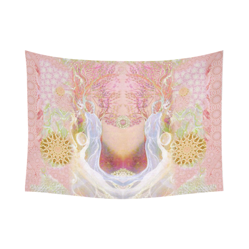 spring Cotton Linen Wall Tapestry 80"x 60"