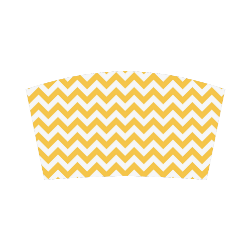 Sunny Yellow and white zigzag chevron Bandeau Top