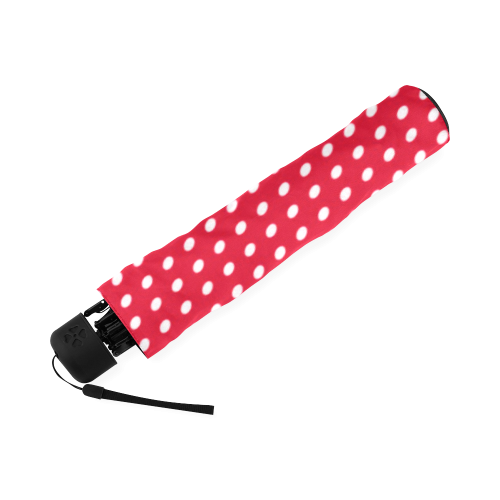 Red With White Dots Foldable Umbrella (Model U01)