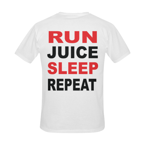 Run Juice Sleep Repeat Men's Slim Fit T-shirt (Model T13)