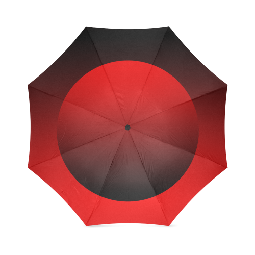 Red Circle Umbrella Foldable Umbrella (Model U01)