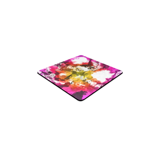 Colorful mess Square Coaster