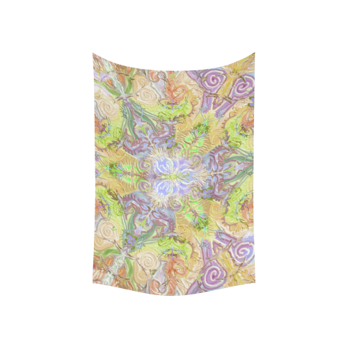 rosace 9 Cotton Linen Wall Tapestry 60"x 40"