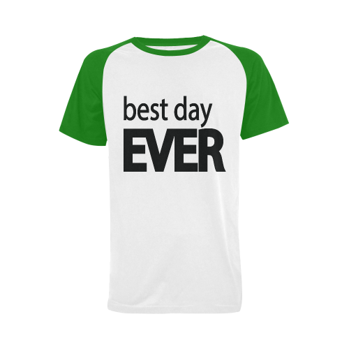 Best Day Ever Men's Raglan T-shirt (USA Size) (Model T11)