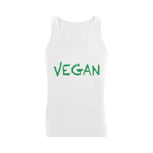 vegan Plus-size Men's Shoulder-Free Tank Top (Model T33)