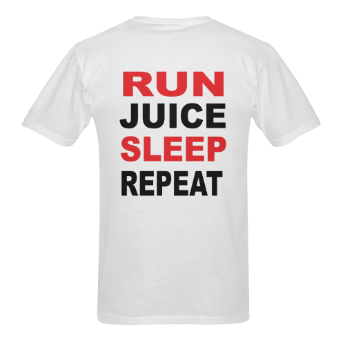 Run Juice Sleep Repeat Sunny Men's T- shirt (Model T06)