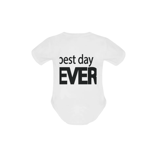 Best Day Ever Baby Powder Organic Short Sleeve One Piece (Model T28)