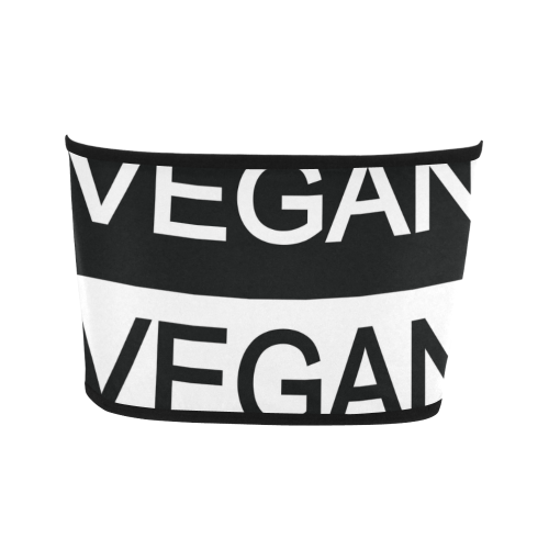 Vegan Black and White Bandeau Top