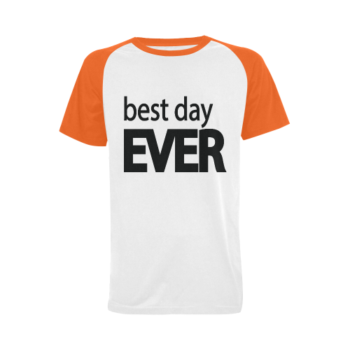Best Day Ever Men's Raglan T-shirt (USA Size) (Model T11)