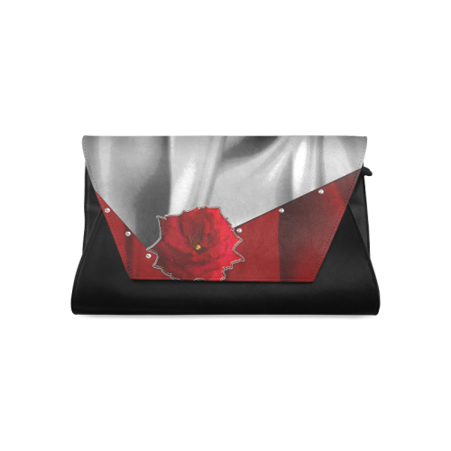 Two Tone Silk Rose Clutch Bag (Model 1630)