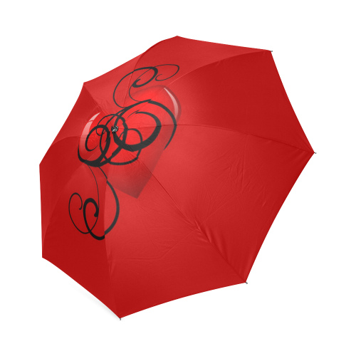 Elegant Heart Foldable Umbrella (Model U01)