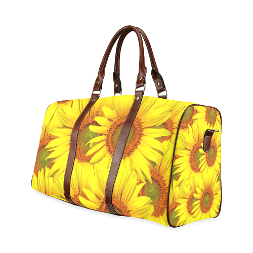 Sunny Sunflowers Waterproof Travel Bag/Small (Model 1639)