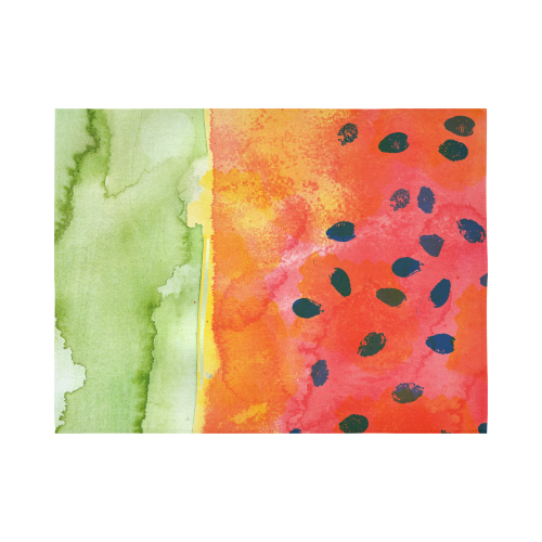 Abstract Watermelon Cotton Linen Wall Tapestry 80"x 60"