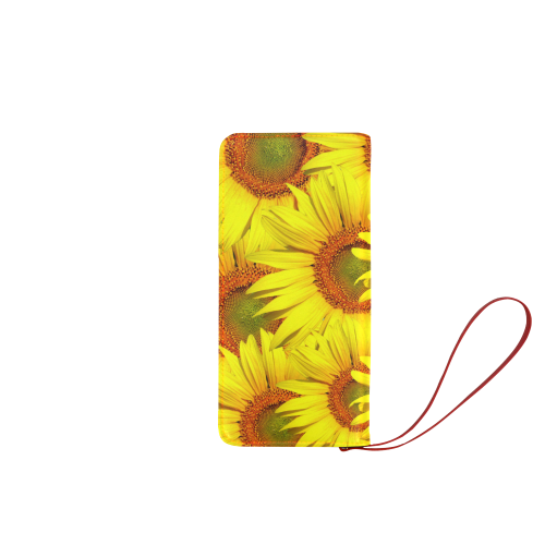 Sunny Sunflowers Women's Clutch Wallet (Model 1637)