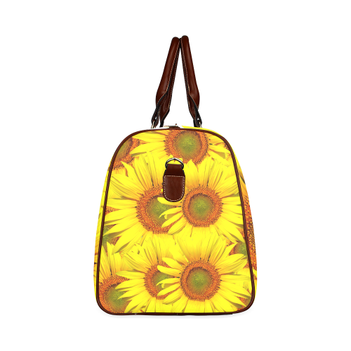 Sunny Sunflowers Waterproof Travel Bag/Small (Model 1639)